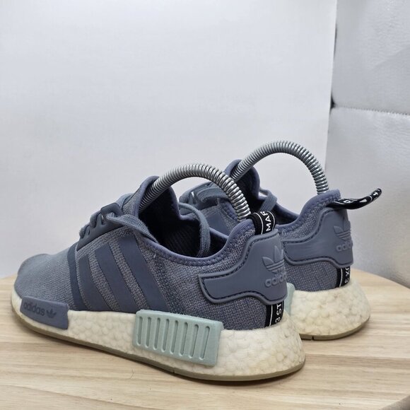Adidas NMD R1 Raw Steel Women's Size 5.5 Blue Running Shoes (CQ2013) - Picture 7 of 9